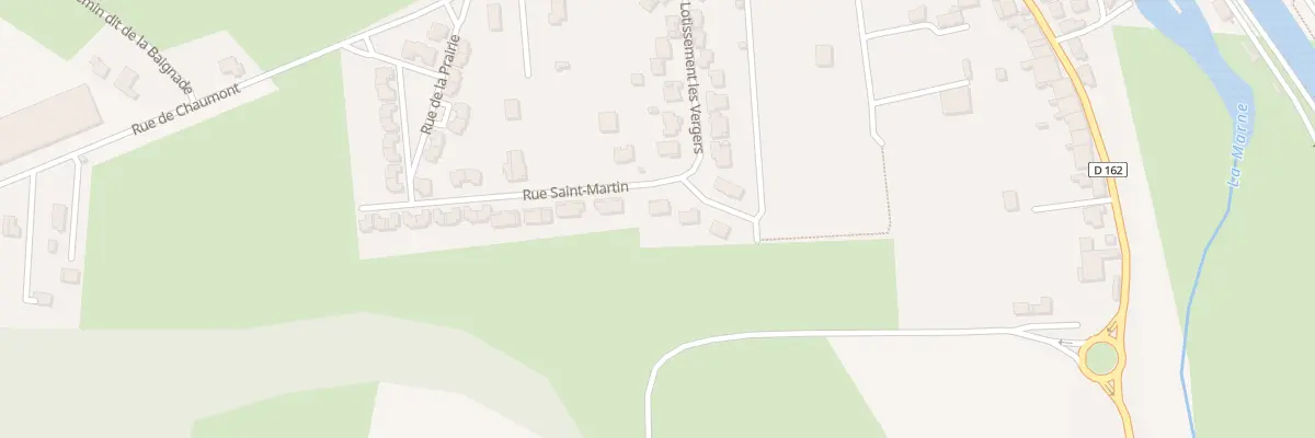 Plan du 25 Rue les Vergers à Chamarandes-Choignes