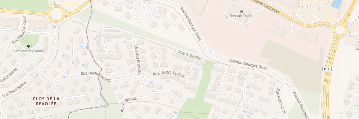 Plan du 34 Rue Hector Berlioz à Saint-Savin