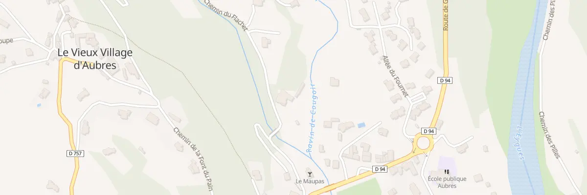 Plan du 5032 Le Beal à Aubres