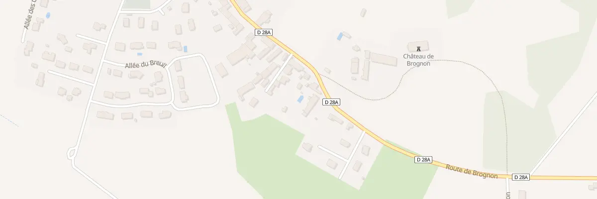 Plan du 26 Rte de Beire le Châtel à Brognon
