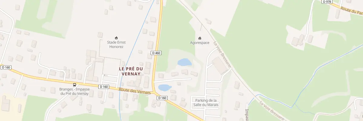 Plan du 20B Rue du Pré du Vernay à Branges