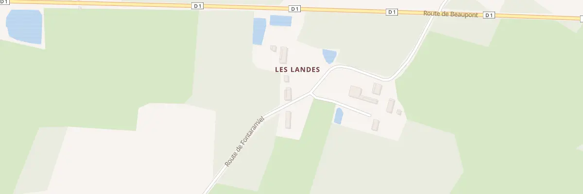 Plan du 1897 Rte de Fontaramiel à Lescheroux