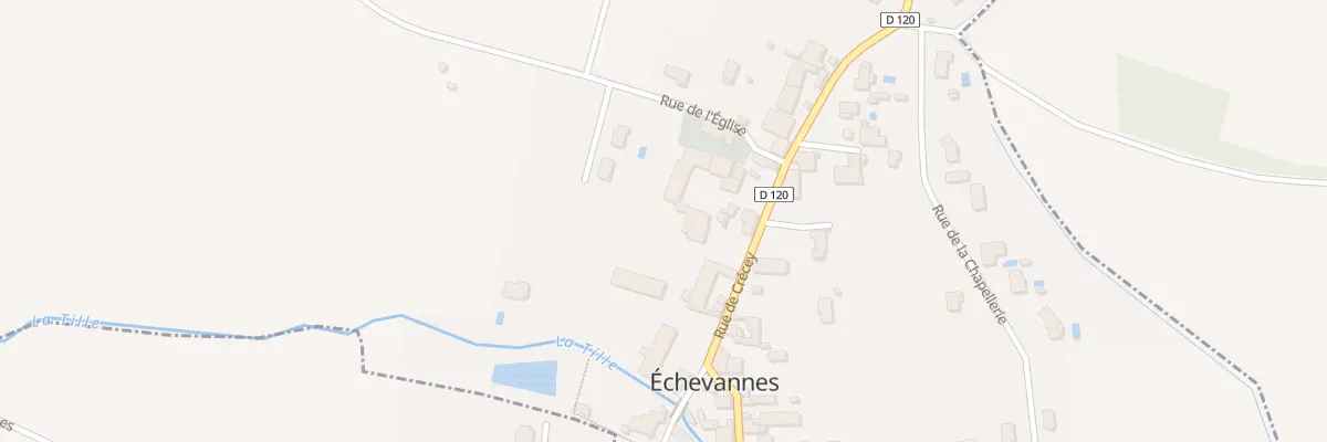 Plan du 13 Rue de Crecey à Échevannes
