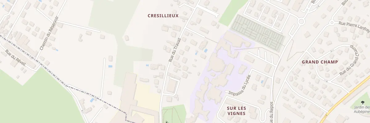 Plan du 10B Rue du Travail à Pont-de-Chéruy