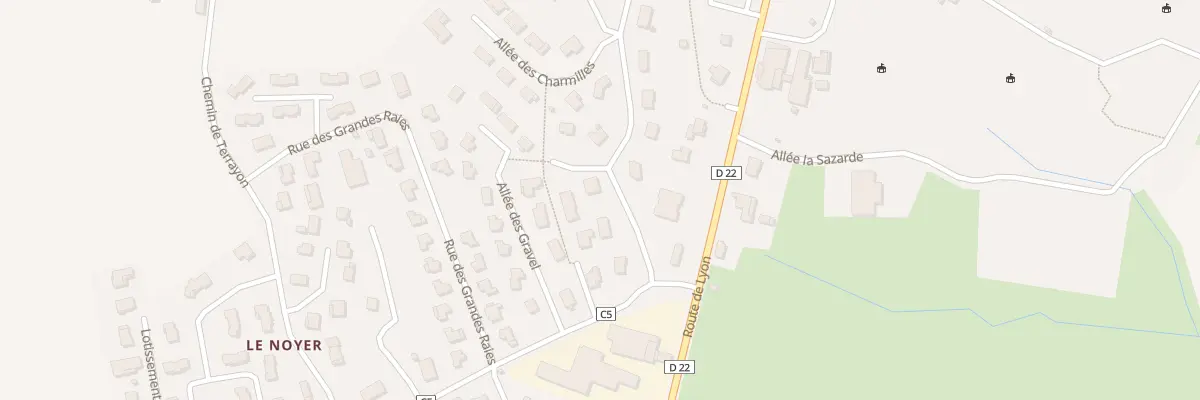 Plan du 69 All du Château à Chalamont
