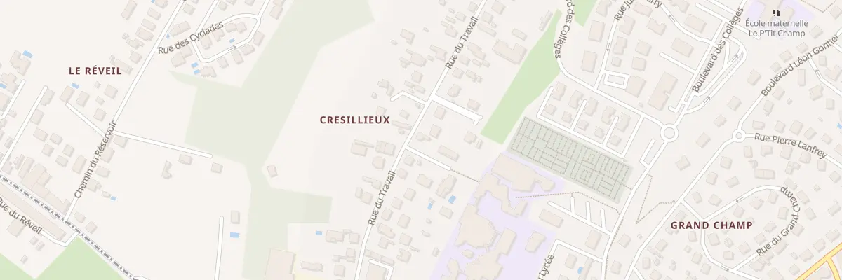 Plan du 22 Rue du Travail à Pont-de-Chéruy