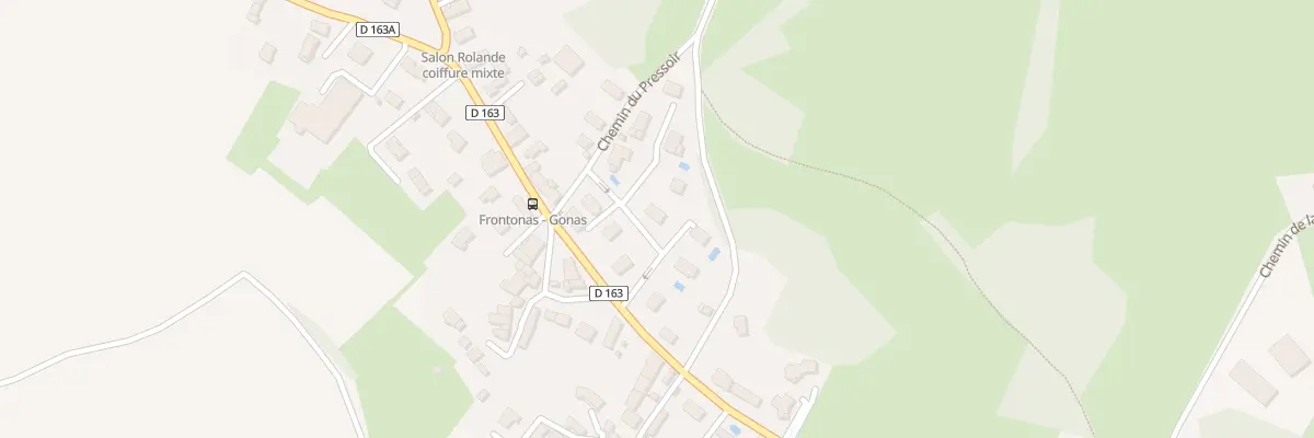 Plan du 69 Tra de Gonas à Frontonas