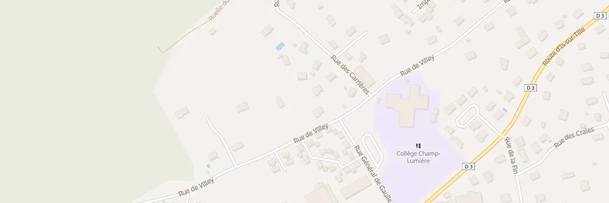 Plan du 34 Rue de Villey à Selongey