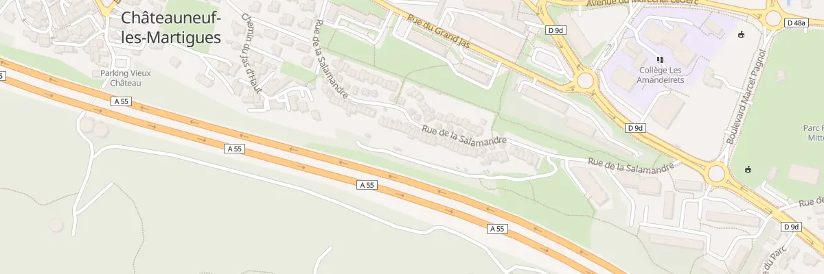 Plan du 40 Rue de la Salamandre à Châteauneuf-les-Martigues