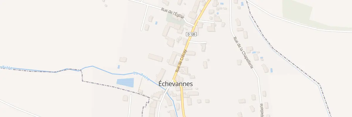 Plan du 1 Rue de Crecey à Échevannes
