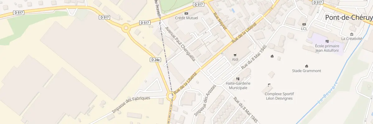 Plan du 36 Rue de la Liberté à Pont-de-Chéruy