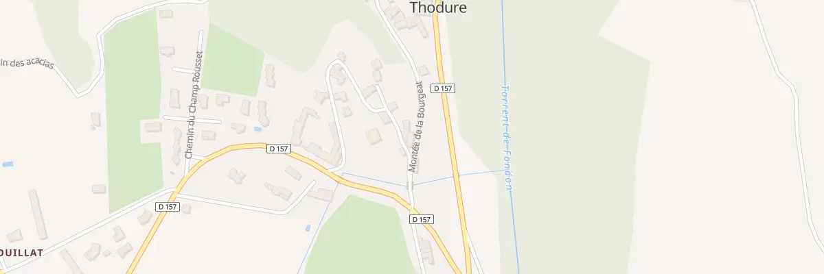 Plan du 358 Mte de la Bourgeat à Thodure