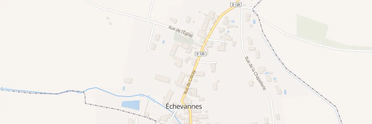Plan du 7 Rue de Crecey à Échevannes