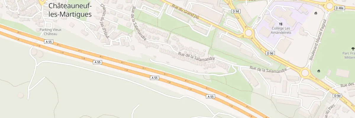 Plan du 44 Rue de la Salamandre à Châteauneuf-les-Martigues