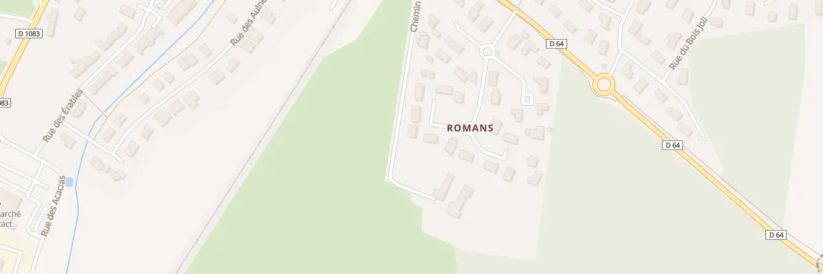 Plan du 24 Lot Les Platanes à Servas