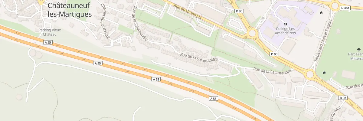 Plan du 46 Rue de la Salamandre à Châteauneuf-les-Martigues