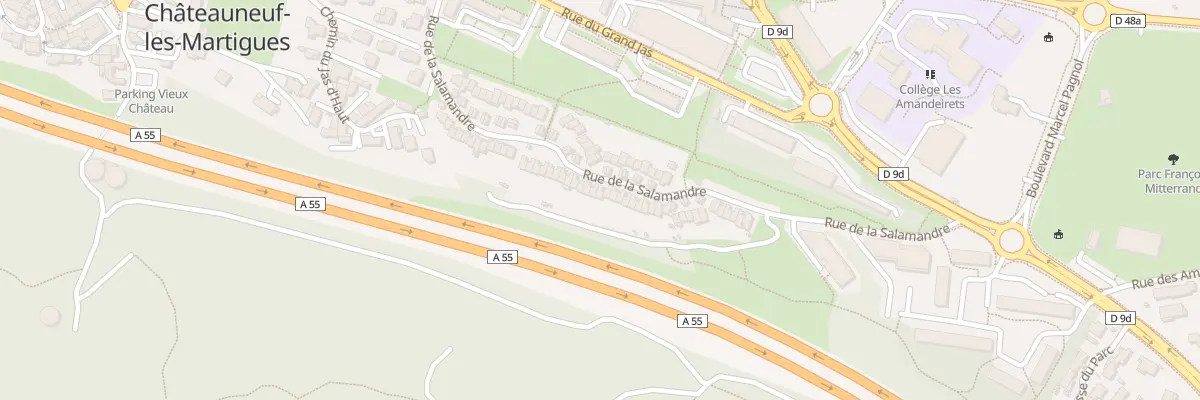 Plan du 50 Rue de la Salamandre à Châteauneuf-les-Martigues