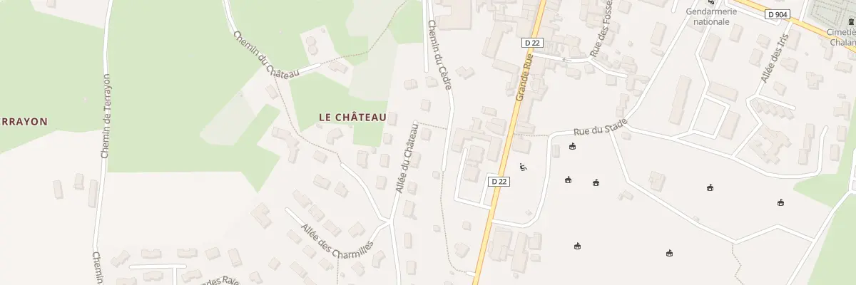 Plan du 310 All du Château à Chalamont