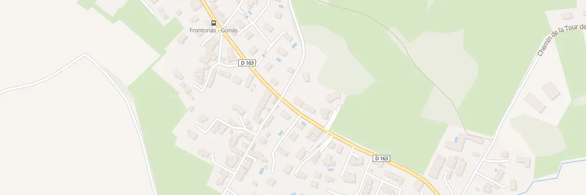 Plan du 321 Rte de Gonas à Frontonas