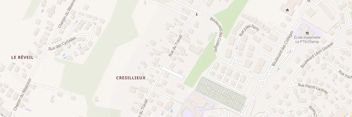 Plan du 32 Rue du Travail à Pont-de-Chéruy