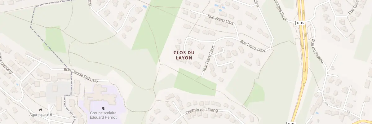 Plan du 40 Rue Franz Liszt à Vaulx-Milieu