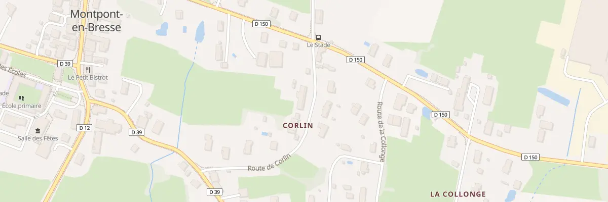 Plan du 95 Rte de Corlin à Montpont-en-Bresse