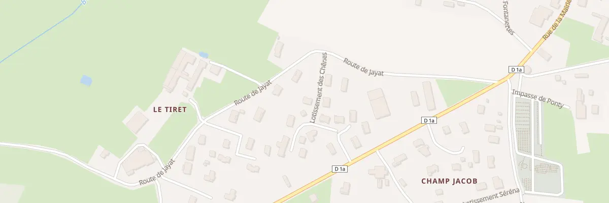 Plan du 70 Lot des Chenes à Foissiat