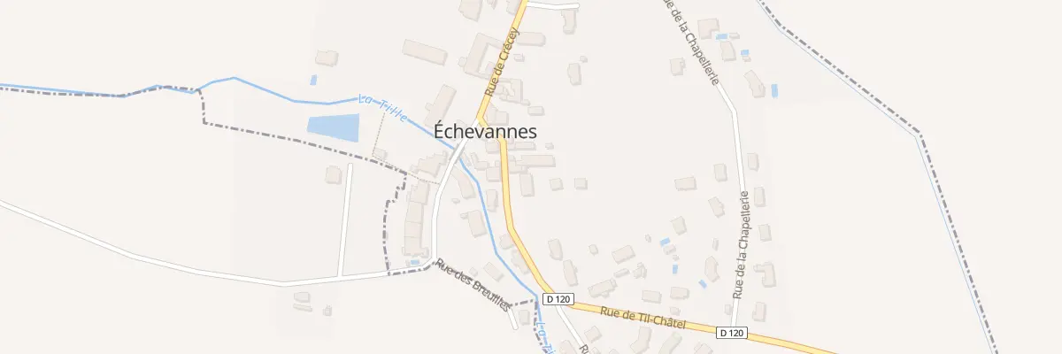 Plan du 5B Rue de Til-Châtel à Échevannes