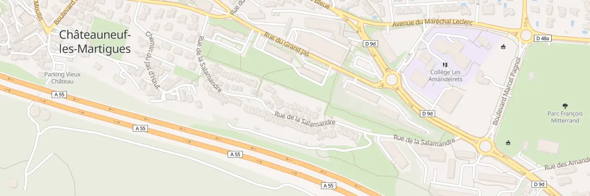 Plan du 45 Rue de la Salamandre à Châteauneuf-les-Martigues