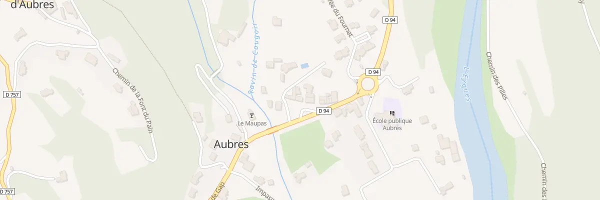 Plan du 5023 La Begude à Aubres