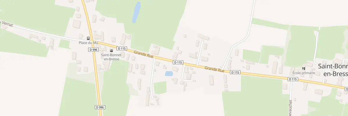 Plan du 36 Grande Rue à Saint-Bonnet-en-Bresse