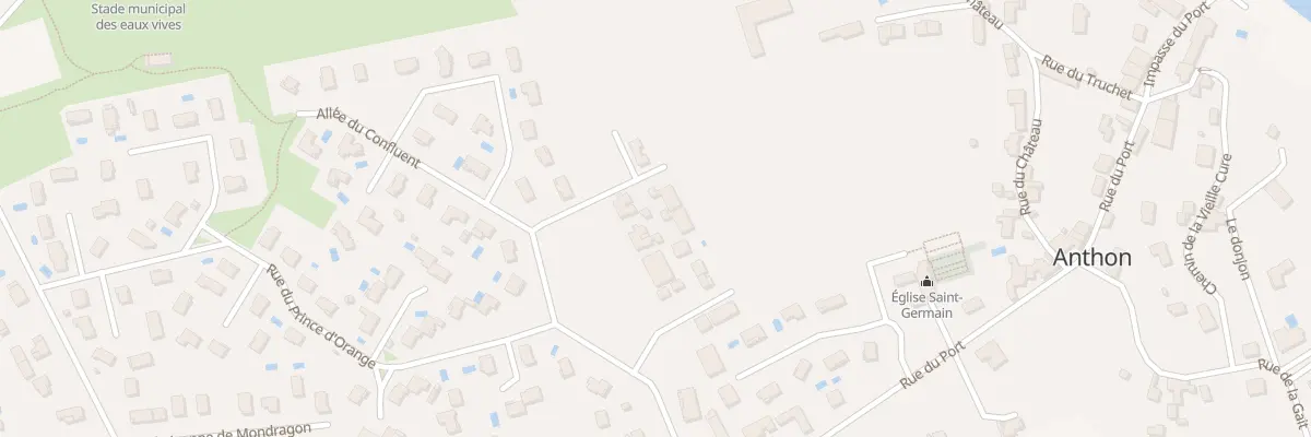 Plan du 2T All de Confluent à Anthon