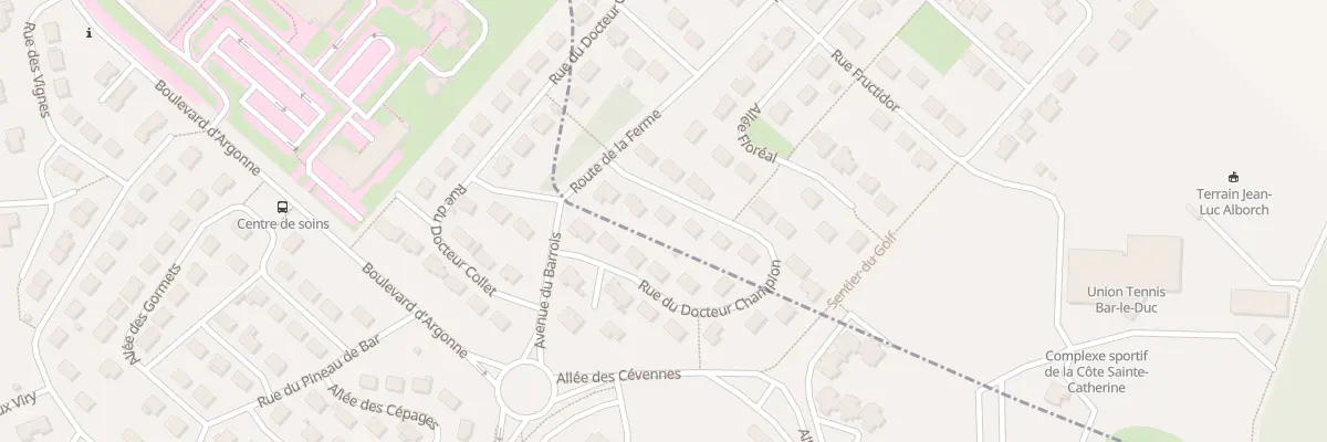 Plan du 20 Rue du Docteur Champion à Behonne