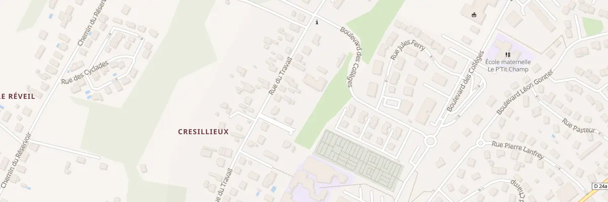 Plan du 34 Rue du Travail à Pont-de-Chéruy