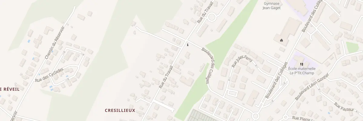 Plan du 42 Rue du Travail à Pont-de-Chéruy