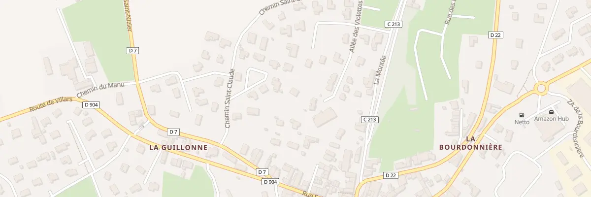 Plan du 62 Che de St Claude à Chalamont