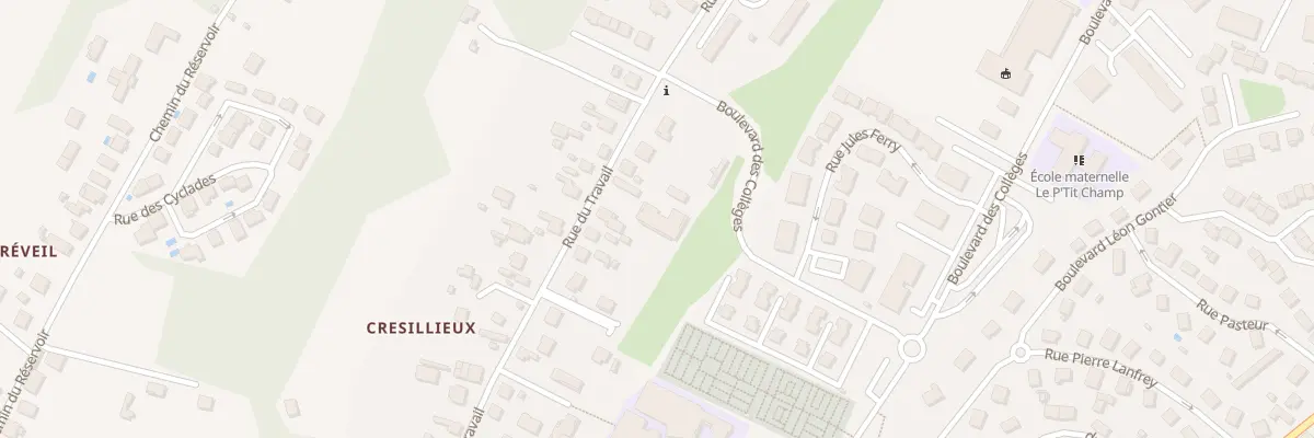 Plan du 38 Rue du Travail à Pont-de-Chéruy