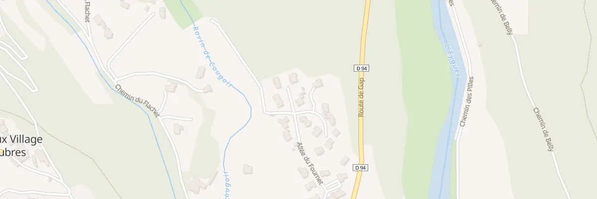 Plan du 4 Lot du Fournet à Aubres