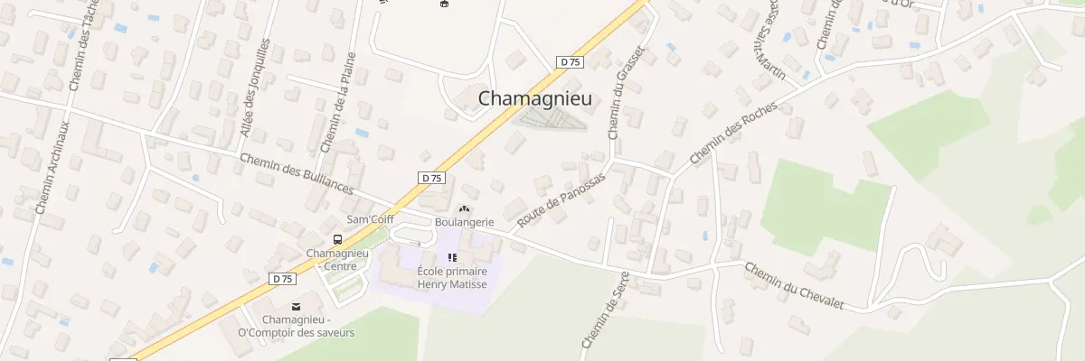 Plan du 45 Rte de Panossas à Chamagnieu