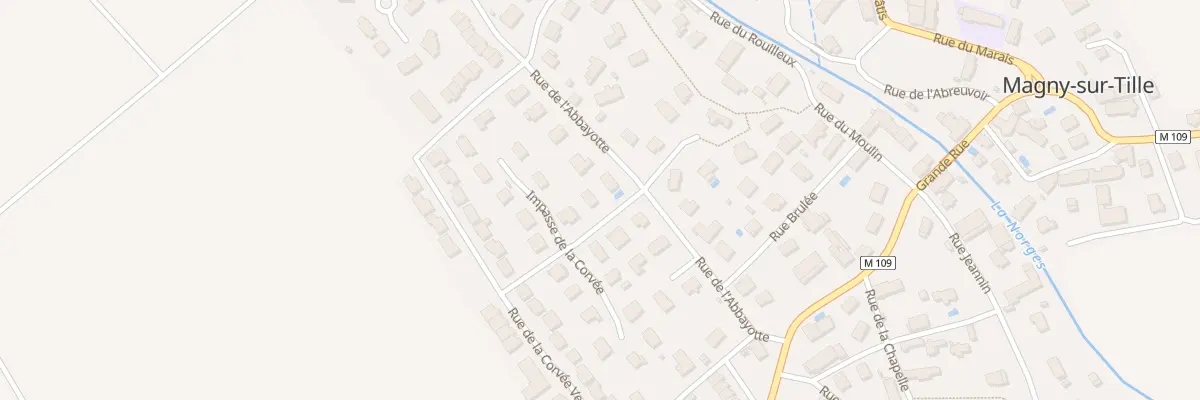 Plan du 2 Imp de la Corvée à Magny-sur-Tille