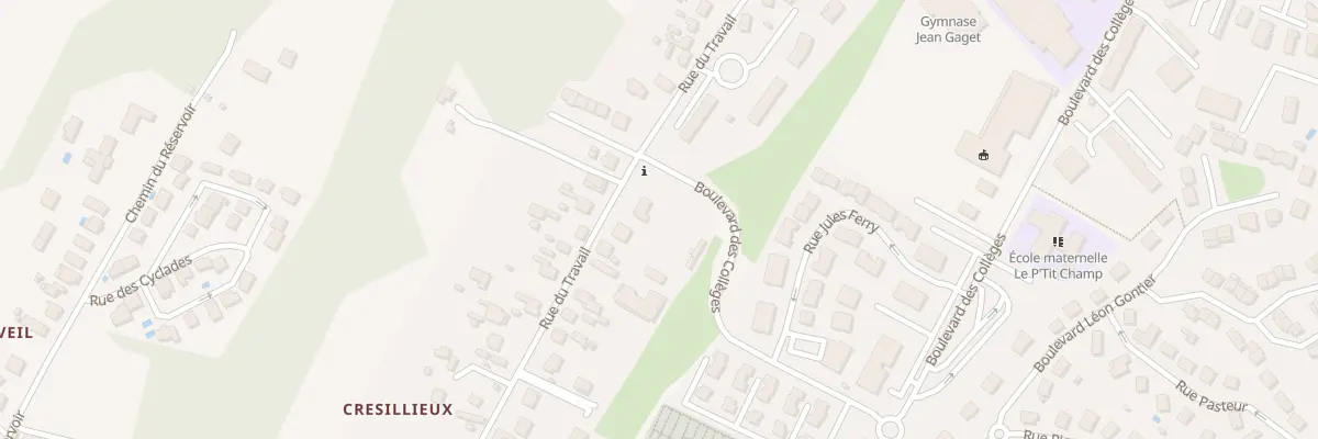 Plan du 44 Rue du Travail à Pont-de-Chéruy