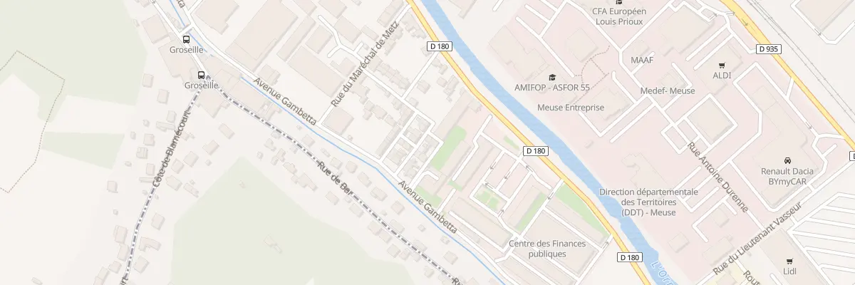 Plan du 15 Rue de la Brasserie Meuse à Bar-le-Duc