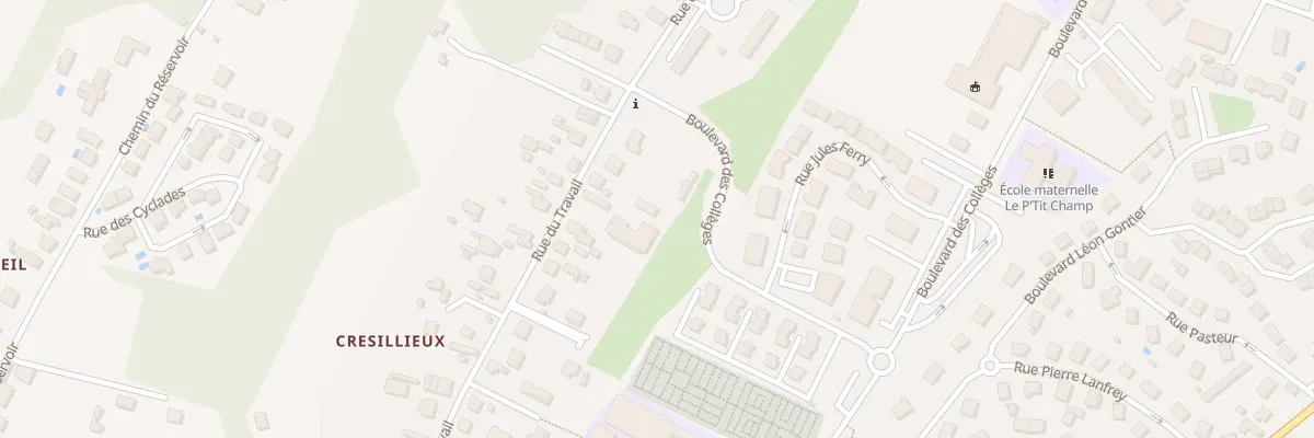 Plan du 40 Rue du Travail à Pont-de-Chéruy