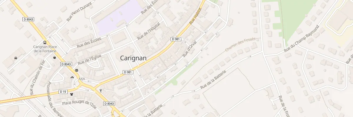 Plan du 25 Rue d’Orval à Carignan