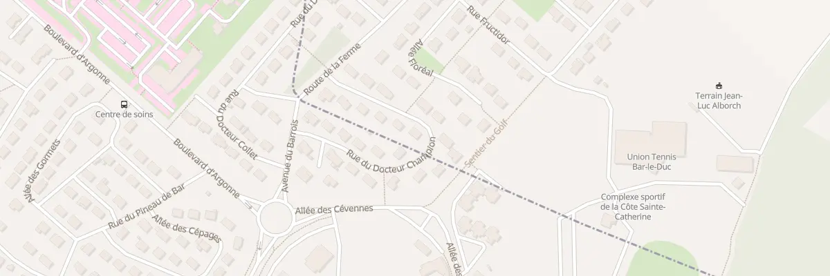 Plan du 14 Rue du Docteur Champion à Behonne