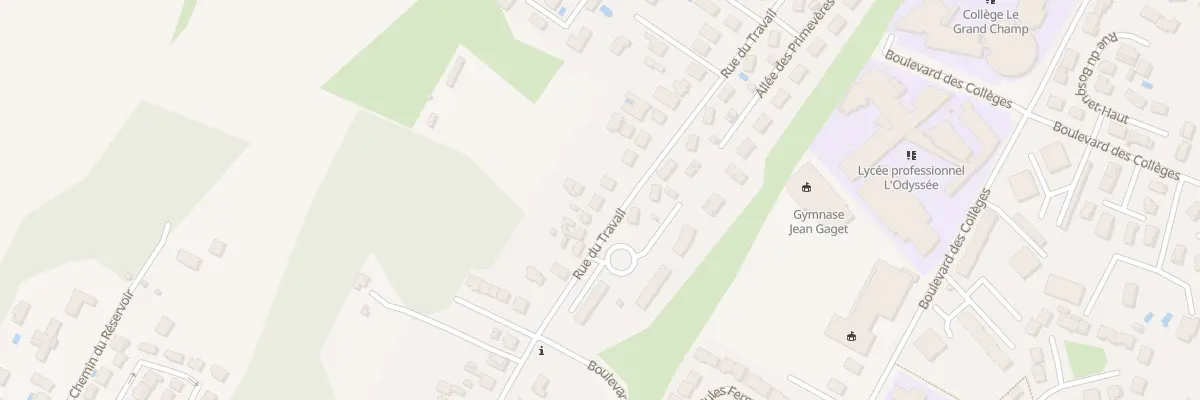 Plan du 63 Rue du Travail à Pont-de-Chéruy