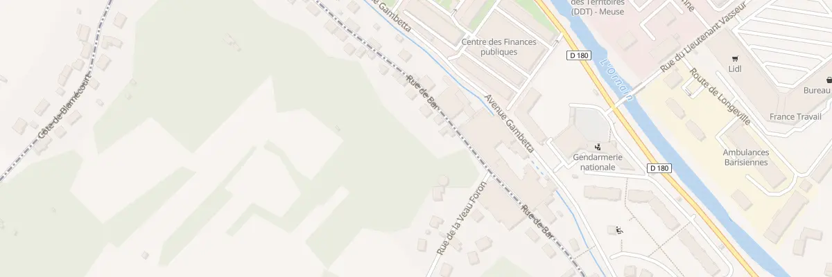 Plan du 83 Rue de Bar à Savonnières-devant-Bar
