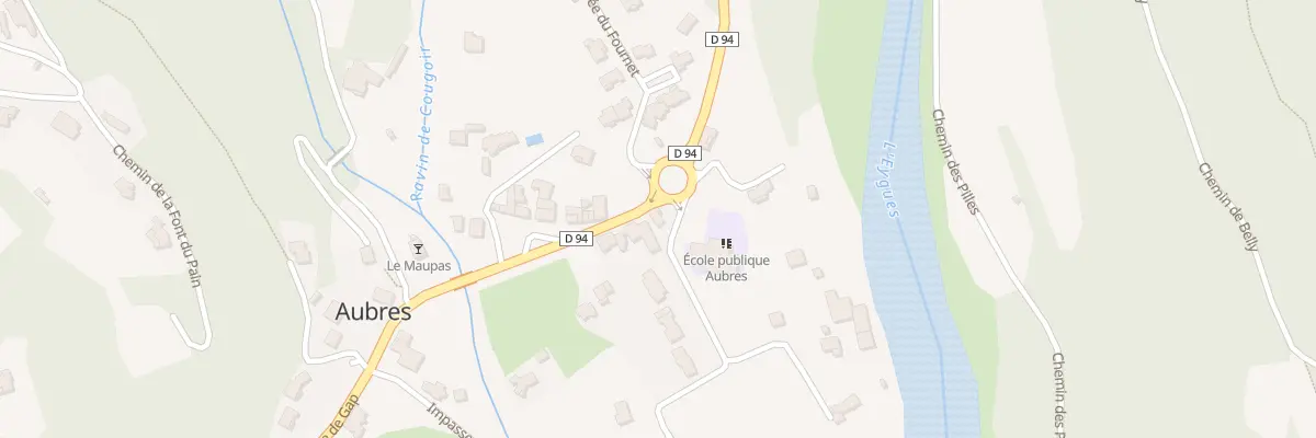 Plan du 5041 Le Pont à Aubres