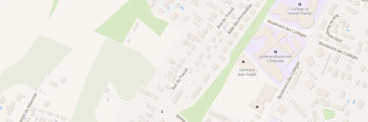 Plan du 65 Rue du Travail à Pont-de-Chéruy