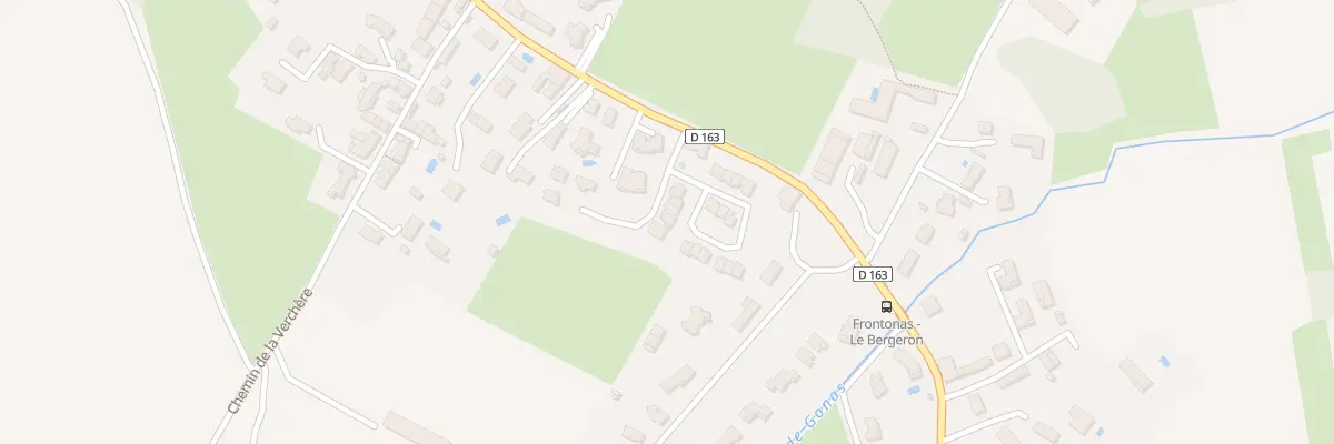 Plan du 166 Rte de Gonas à Frontonas